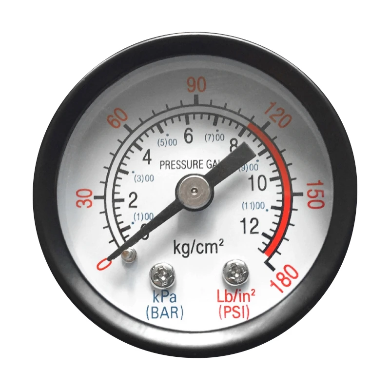 Small Pressure Gauge with Dual Scale 1/8