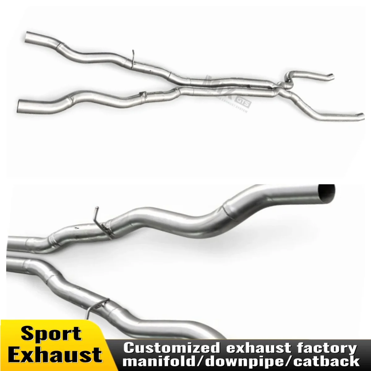 

Exhaust middle pipe for BMW M550 M550i G30 N63 4.4t 2017-2022 stainless steel without cat downspout auto parts customization