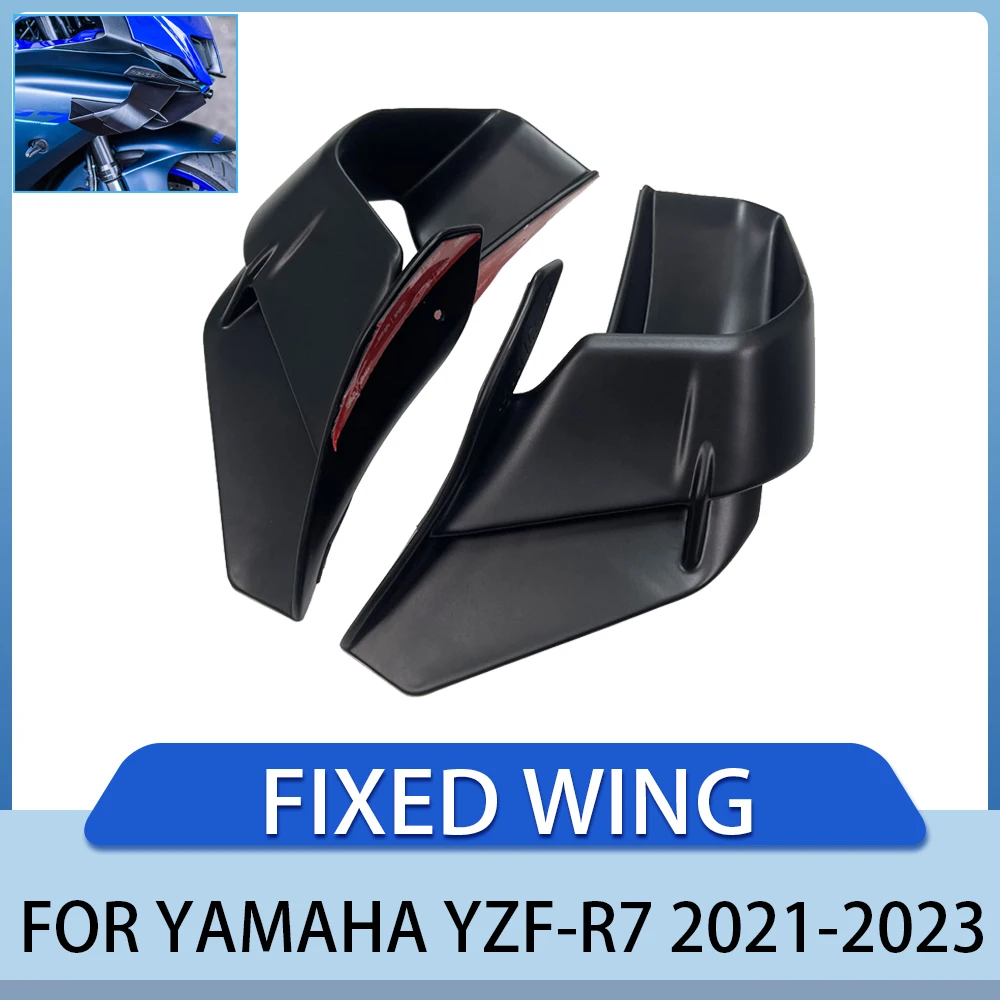 

Motorcycle Front Fairing Wing Suitable For YAMAHA YZF-R7 YZF R7 2021-2023, Aerodynamic Wing Cover, Protective kit Fixed Wing