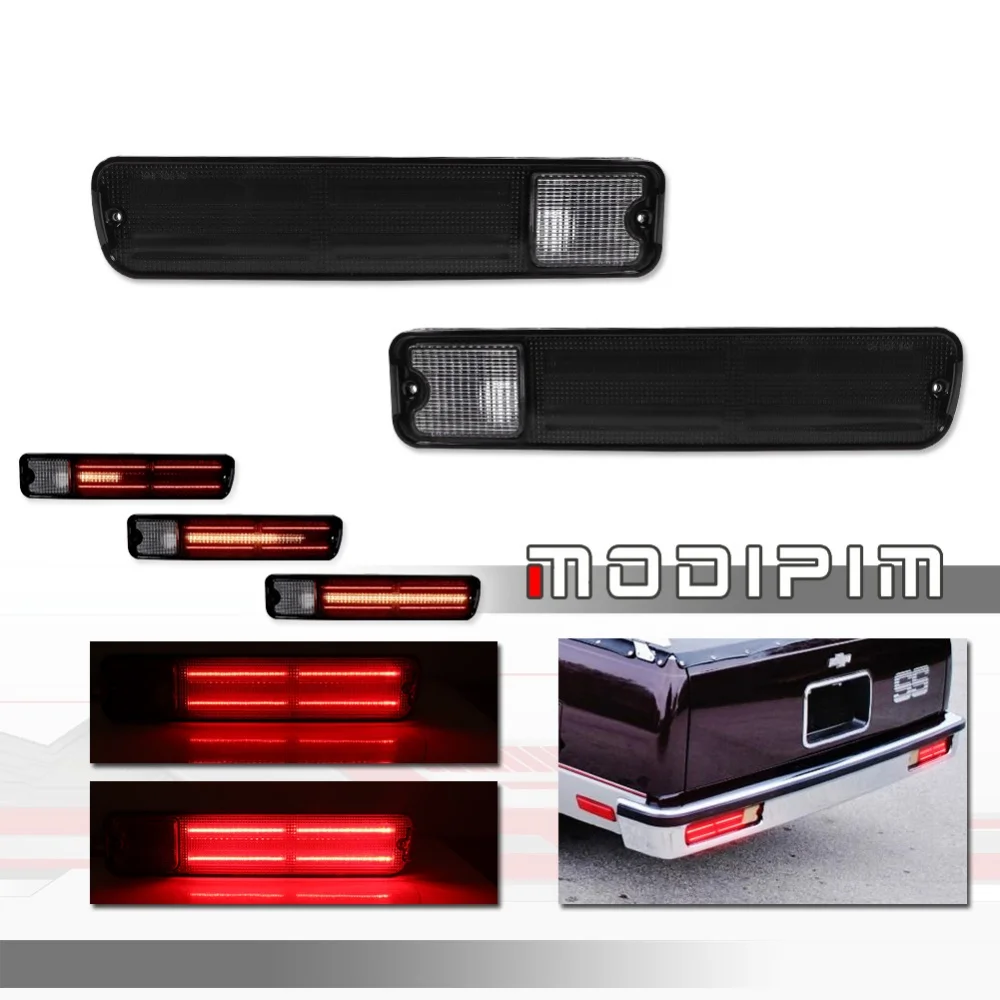 

Rear Bumper Reflector Tail/Brake Lights LED Taillamps Rear Fog Lights For GMC Cabellero For Chevrolet Malibu El Camino 1979-1987