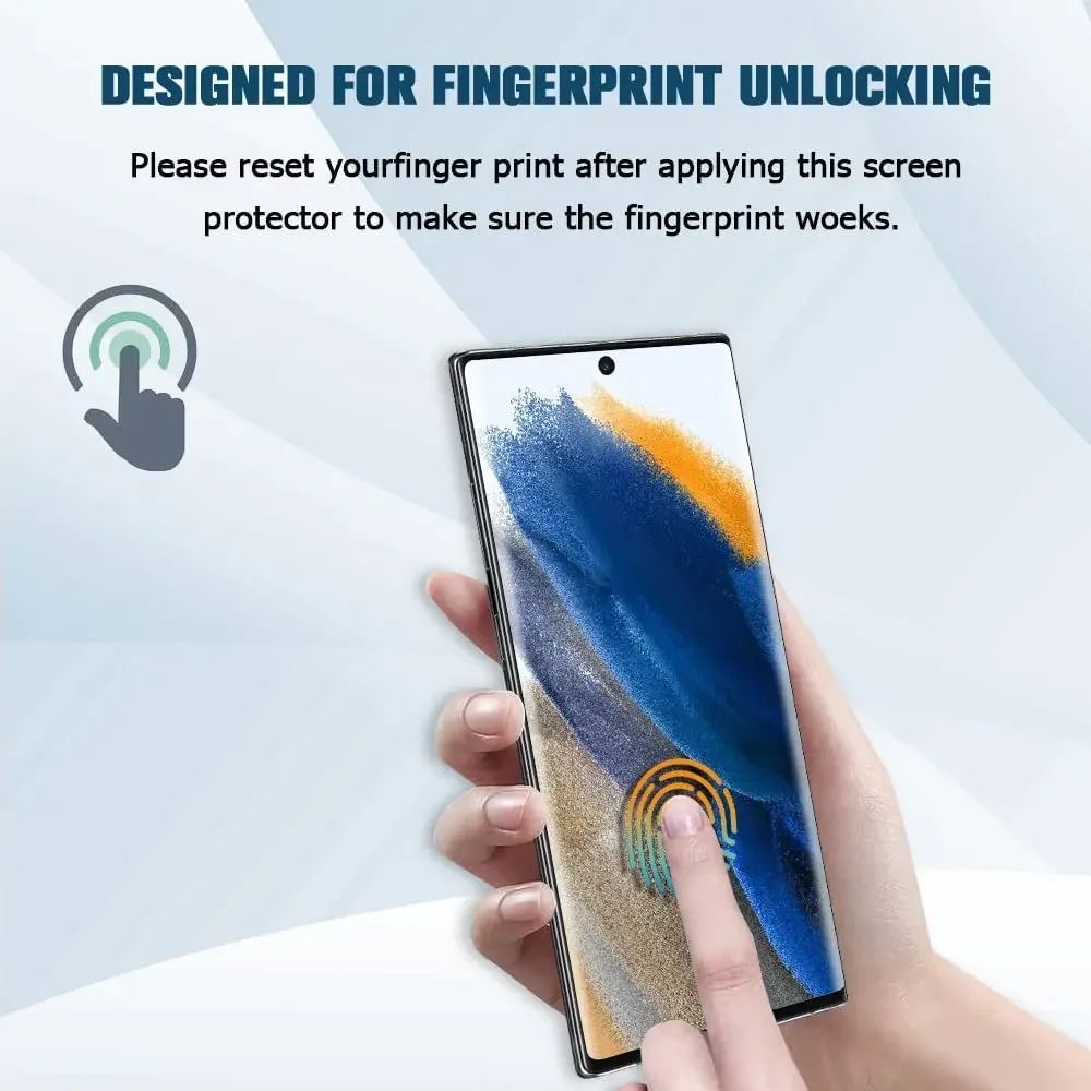 2-4Pcs Screen Protecto For Samsung Galaxy S24 S23 S22 Ultra 5G Curved Tempered Glass For Samsung S20 S21 Plus Note 20 10 Ultra