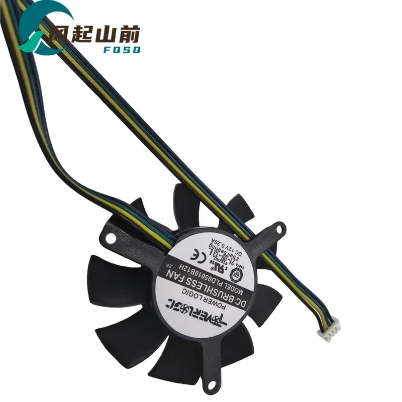 For MSI PLD05010B12H Mainboard Temperature Control Fan 0.20A 45mm Hole Spacing 39mm 4P