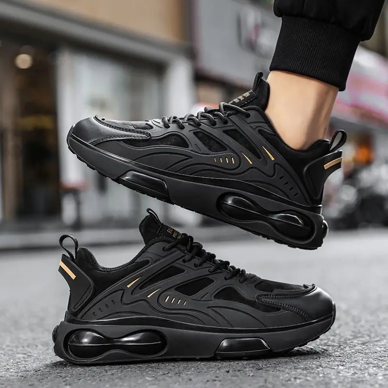 Male Sports Shoes Mens Casual Shoe Thick Bottom Air Cushion Wear-resistant Lightweight  Athletic Training Footwear Mens Sneakers