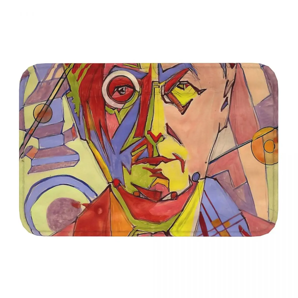 Russian Painter Non-slip Doormat Kitchen Mat Wassliy Kandinsky Hallway Carpet Entrance Door Rug Bedroom Decor