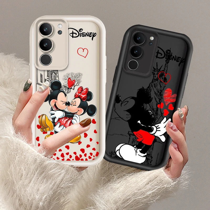 Cartoon Disney Mickey Minnie Voor Samsung Galaxy A14 A15 A13 A12 A31 A73 A81 A71 A51 Core Lite Eye Ladder Telefoonhoesje