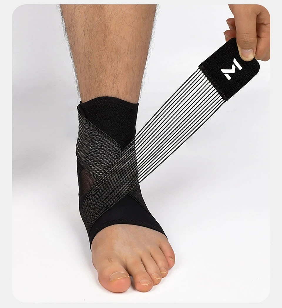 1 Stück Knöchelbandage mit Riemen, Knöchel-Kompressionsstütze für Männer und Frauen bei Achillessehnenentzündung, Plantarfasziitis, Verstauchungen – Detail 15