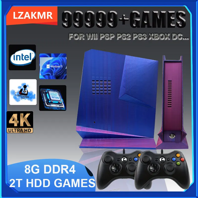 

Dual System G3 Retro Game Box 99999+GAME Windows 11 Batocera Game System 2TB For PS2 PS3 WIIU WII SS GAMECUBE Sega Saturn Intel