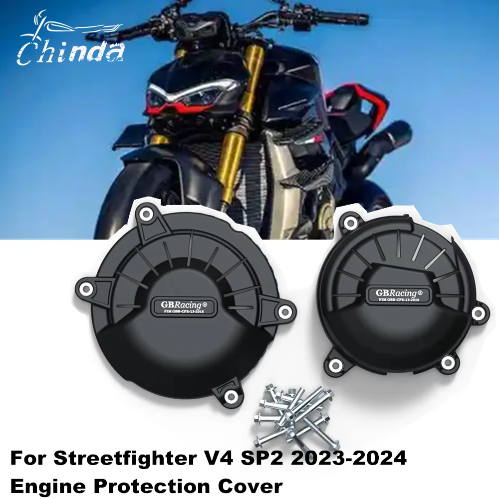 

For Ducati Streetfighter V4 SP2 2023-2024 Motorcycle Engine Cover Sets Bonnet Protector Engine Cover