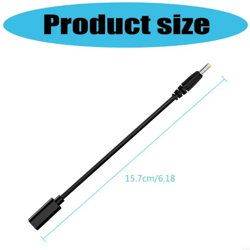 E8BA Typ-C-Stromkabel 6 Zoll USB C Ladungskabel Game Konsole Hochgeschwindige Schwarzladekabelkabel für