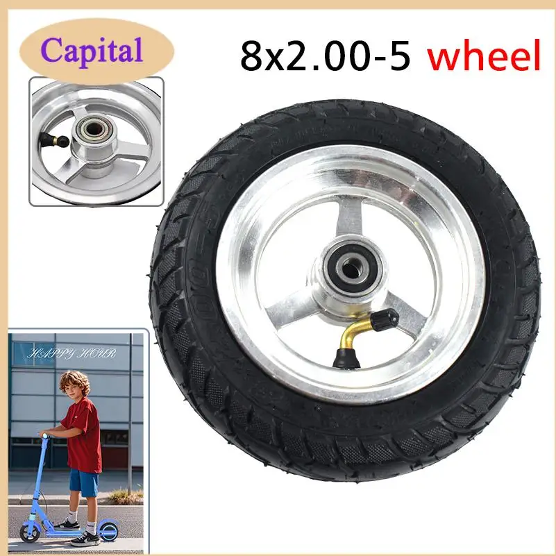 

8x2.00-5 Tubeless Tire Wheel Tyre 8X2.00-5 wheel hub For Kugoo S1 S2 S3 C3 MINI Electric BIKE tire