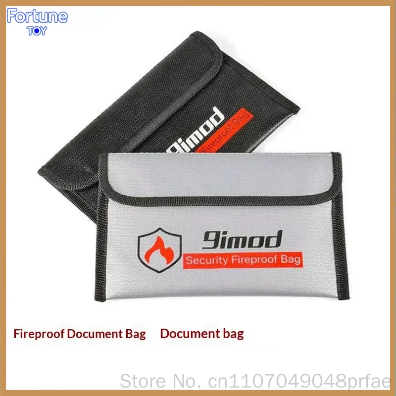 8x5 Inch Fireproof Waterproof Silicone Storage Pouch Security Bag For Documents Phones Credit Cards IDs Jewelry Valuables
