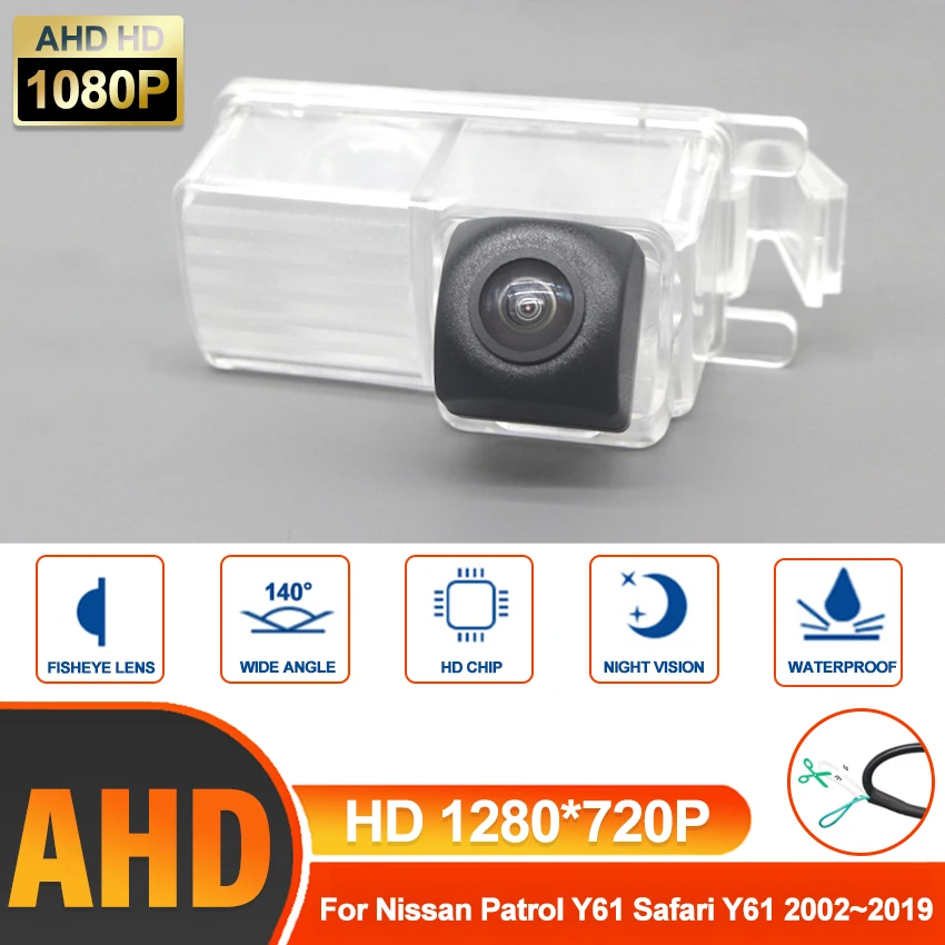 Rear View Camera For Nissan Patrol Y61 Safari Y61 2002~2017 2018 2019 AHD HD CCD Night Vision Reverse Backup Parking Camera