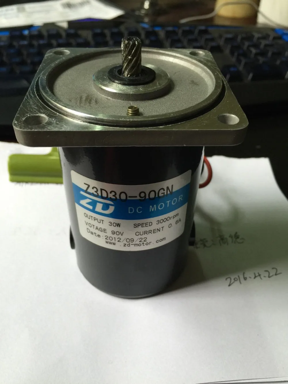 

30w 90v Zd Dc Motor Without Gear Head Mounting 80x80mm Plate Size Is 76mm Diameter External Brush Style Motor Send To Austria