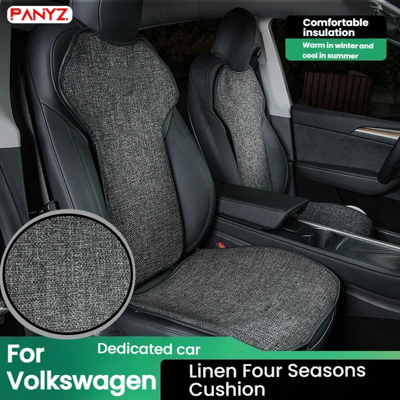 For Volkswagen Magotan Lavida PLUS Teramont Tharu Tayron Tiguan Car Seat CushionAll-Season Seat Breathable Waterproof Accessores