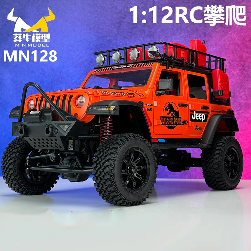 Jurassic Dinosaur Edition MN MODEL MN128 Volledige schaal afstandsbediening auto RC model terreinwagen 4WD klimmen speelgoedauto jongen cadeau