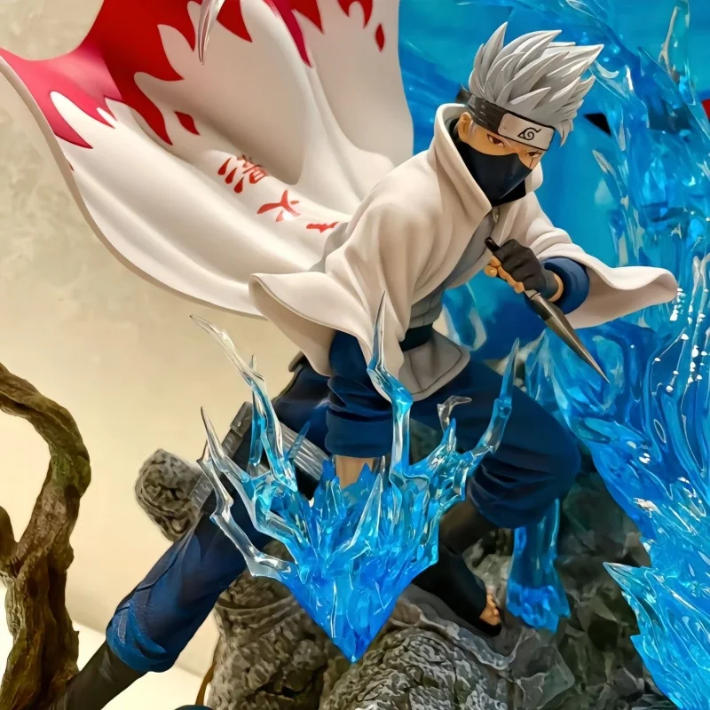 27cm New Anime Naruto Hatake Kakashi Figures Model Toy Sixth Generation Ninja Action Figures Gk Statue Pvc Collect Gifts