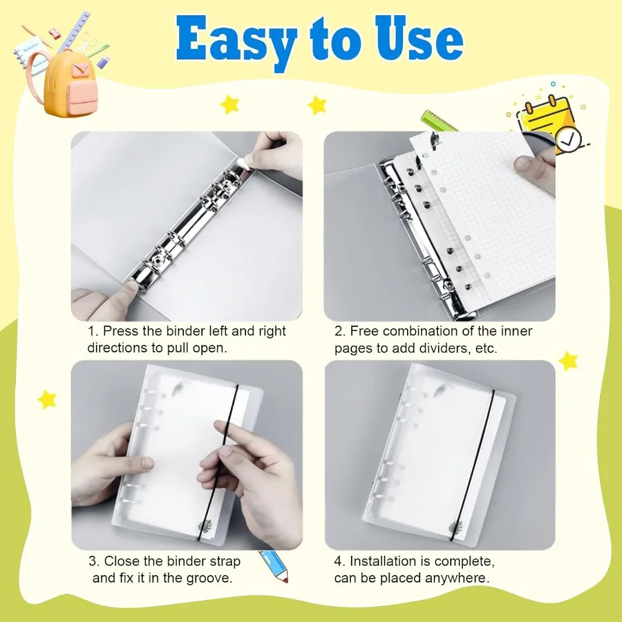 5" x 8" Clear Photo Sleeves for 6 Ring Binder Index Card Storage 50 Pcs DoubleSided Archival Photo e Protectors Top Loading Pho