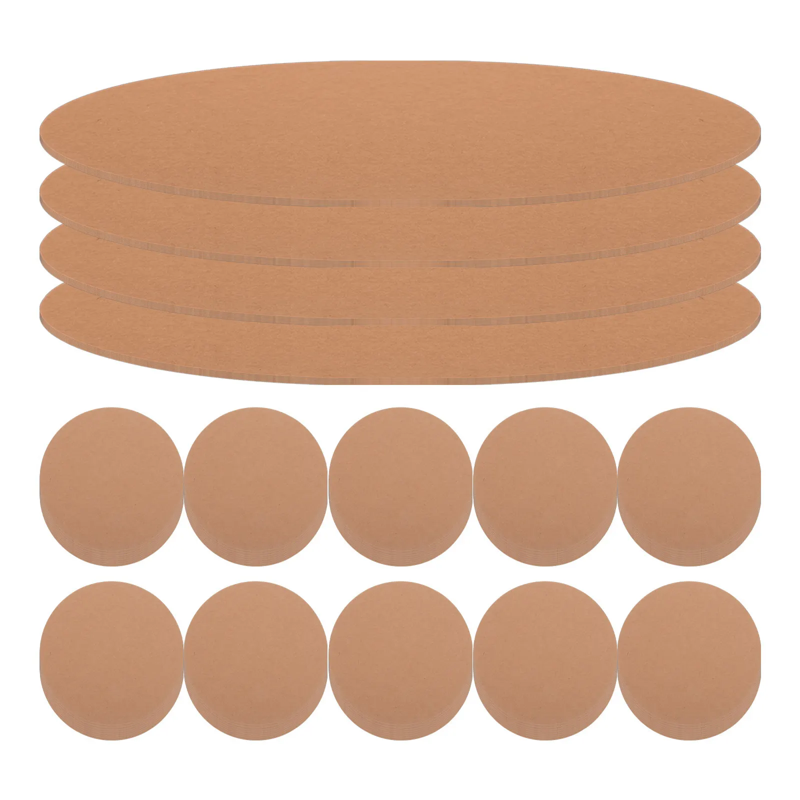 100Pcs Round Handmade Colored Cardboard Sheets for Childrens Creativity Fine Motor Skills Development Watercolour Oil Art Craft
