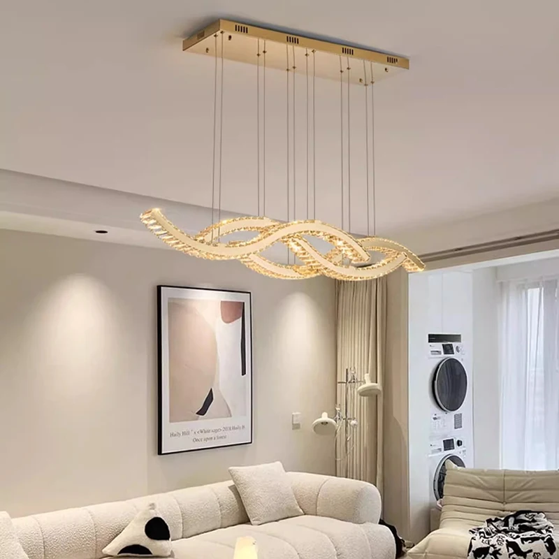 Luces colgantes para decoración del hogar, sala de estar candelabro de cristal de lujo para, lámpara colgante para dormitorio, luz de techo, iluminación interior