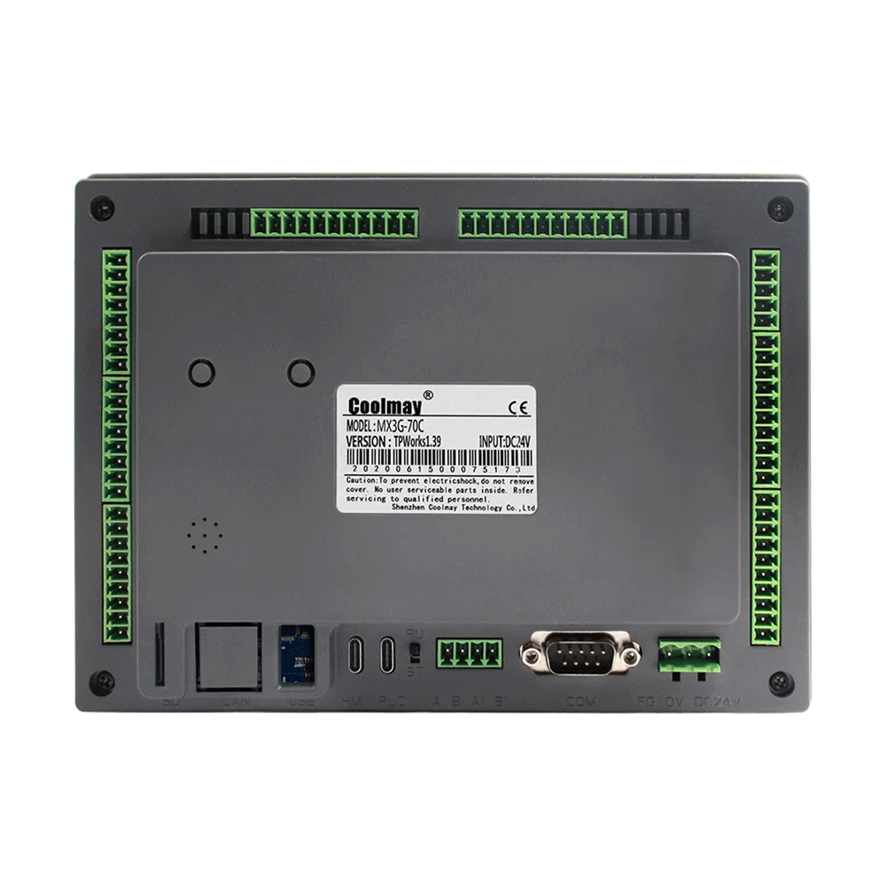 Coolmay 7 HMI PLC All in One builtin analog inputs outputs 5AD2DA support Modbus RTU