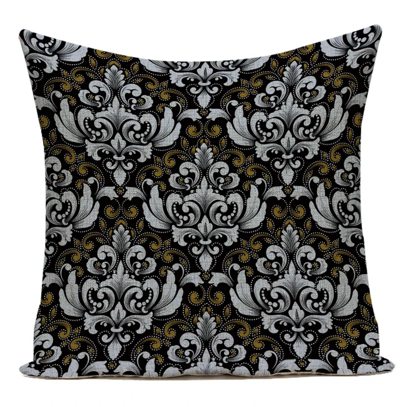 Vintage Decorative Cushion Covers Flower Floral Colourful Living Room Plant Cushions Pillow Sofa Home Living Room Decor