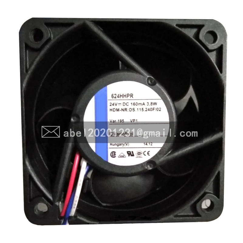 

BRAND NEW ORIGINAL 624HHPR 624 HHPR 24V DC COOLING FAN 6025 60*60*25MM