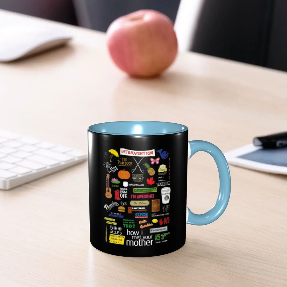 How I Met Your Mother HIMYM TV Show Collage Mug Funny Ceramic Coffee Cups Tea Mugs Milk Cup Drinkware Gifts for Friends