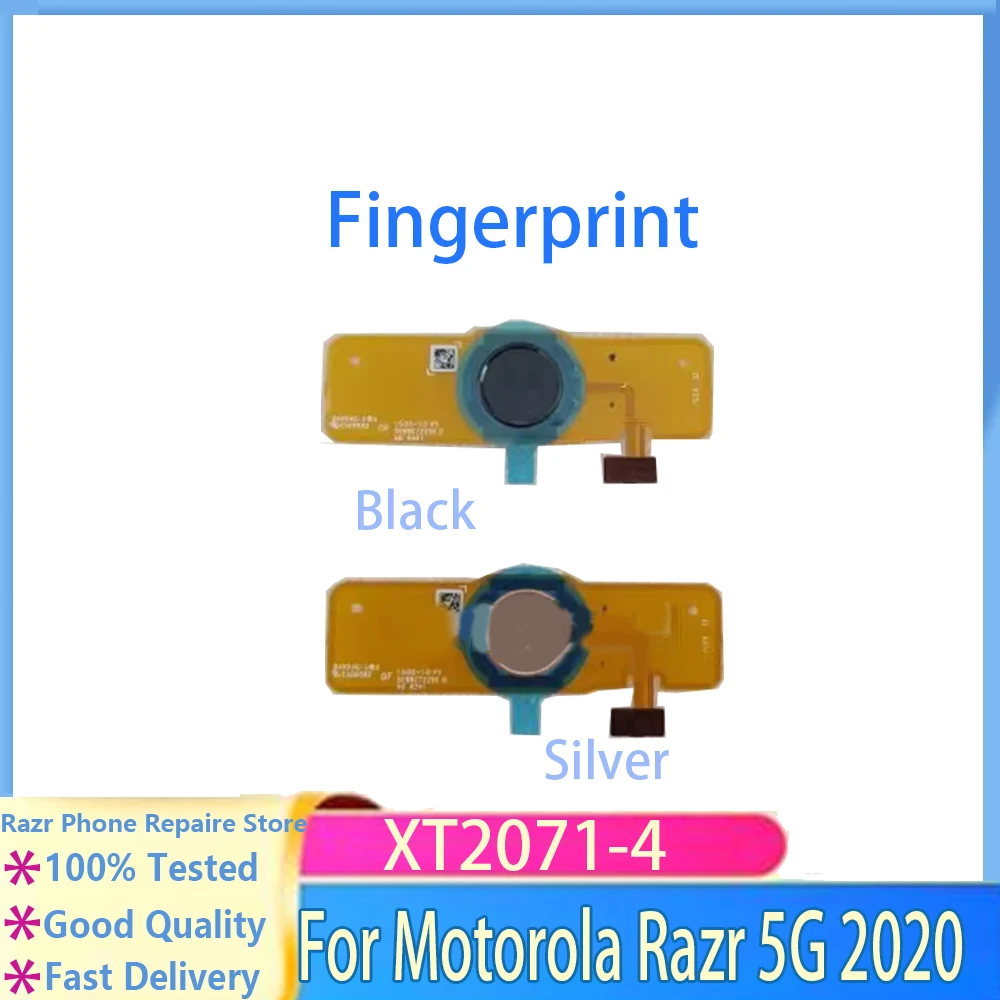 Fingerprint Touch ID Sensor Scanner Home Return Menu Button Key Flex Cable For Motorola Moto RAZR 5G 2020 XT2071-4 Replace Parts