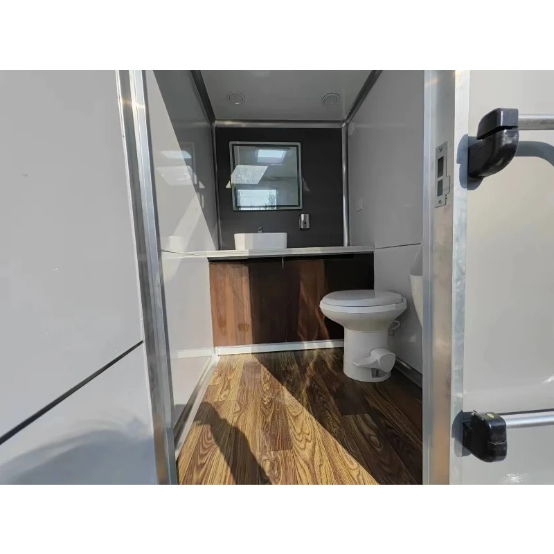 Customized Vip Mobile Toilet And Showers Trailer Outdoor Luxury Mobile Toilets Trailer For Usa Portable Mobile Toilet Wc
