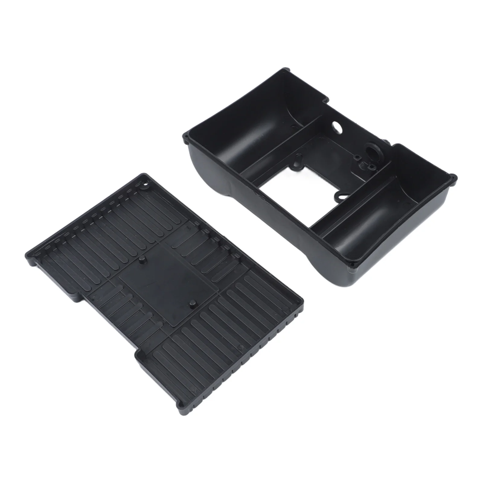 Electric Air Compressor Capacitor Housing 2PCS Set for Motor Junction Protection Plastic Enclosure 195x126x65mm Black