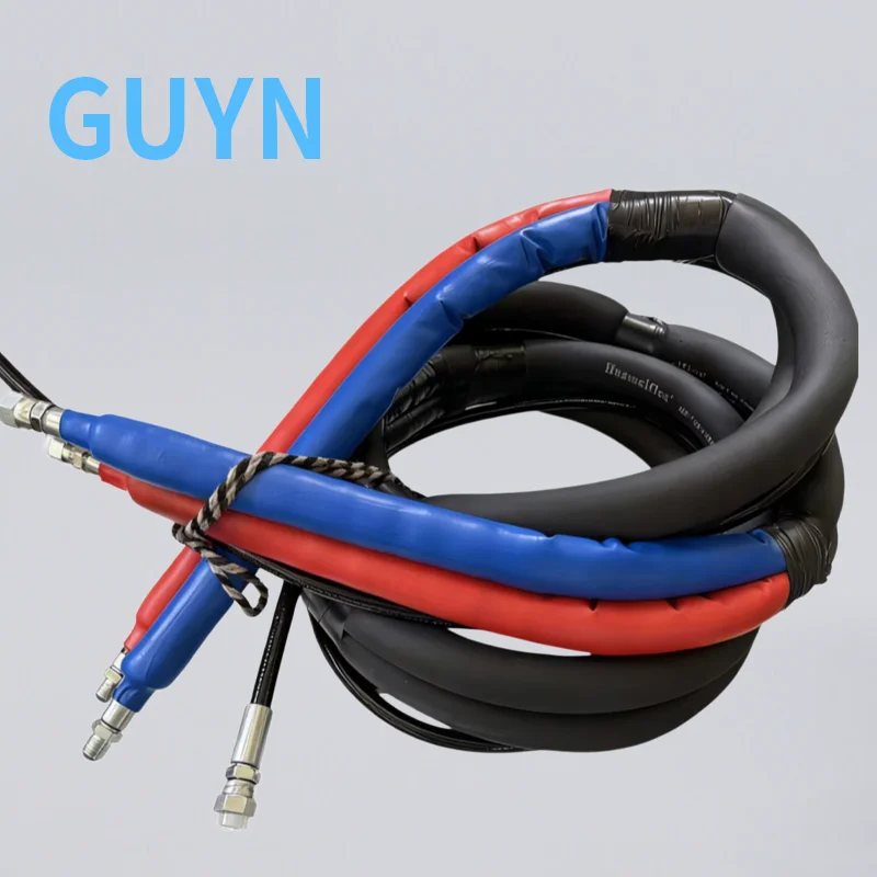 5FT X 1/4 Inch High Flex Whip Hose 3500 PSI High Pressure Flexible Whip Tube for Polyurea Polyurethane Spraying Machine - view 2