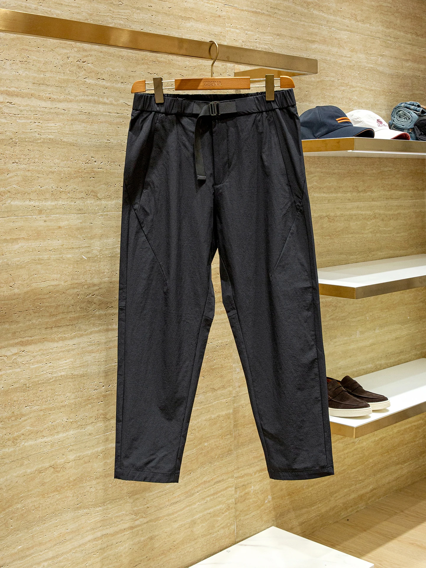 

Techno Outdoor Waterproof Fabric Men's Elastic Waist Elastic Casual Pants