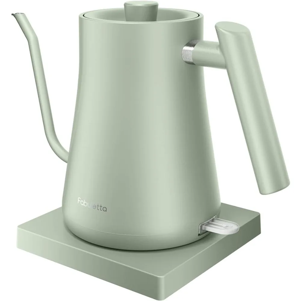 

Gooseneck Electric Kettle Fabuletta 1500W Ultra Fast Boiling Kettle 100% stainless steel, dry burn protection 1L