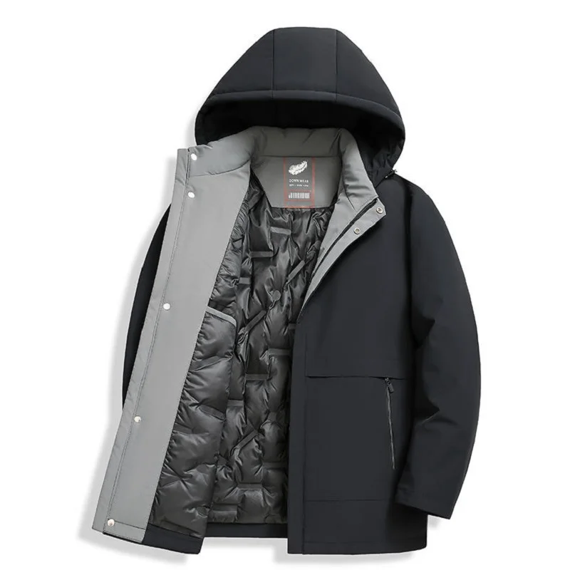 

BATMO 2023 New Arrival Winter 90% White duck Down Jackets Men,Mens Warm Thick Coat, 9908