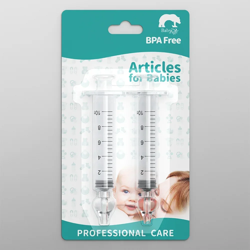 Baby Nasal Aspirator Syringe 10ml Needle Tube Nose Cleaner for Children Infant Nasal Washer Irrigator Rhinitis Relief Washing view 6