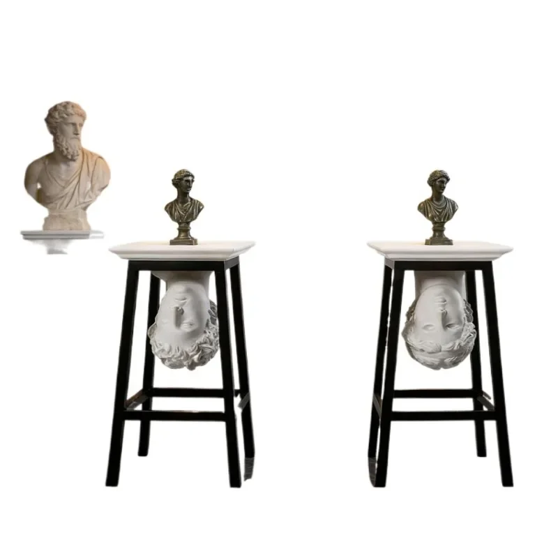 Artwork Solid Wood Floor David Display Stand Sales Office Entrance Figure Display Flower Stand