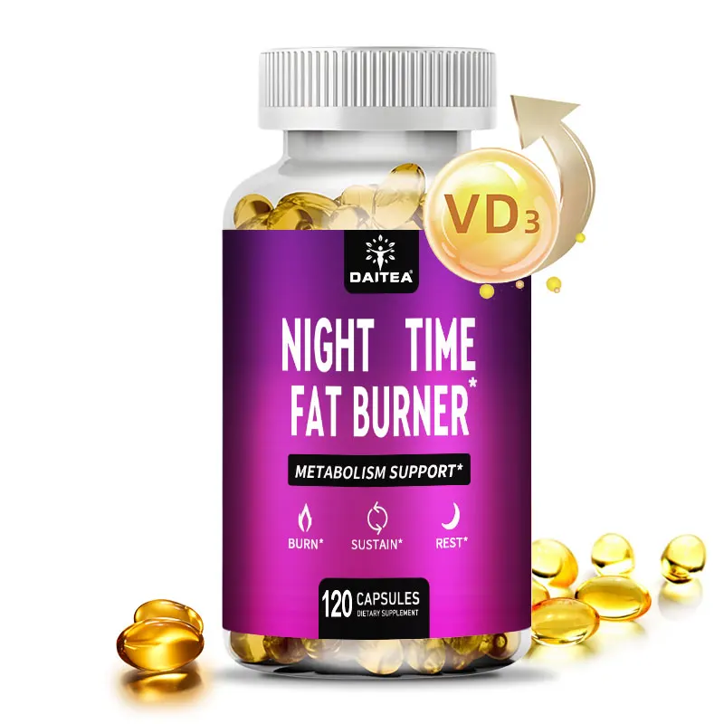 

Nighttime Fat Burner - Supports Immune System Health, Metabolism Booster, Healthy Weight Management, 120 Capsules