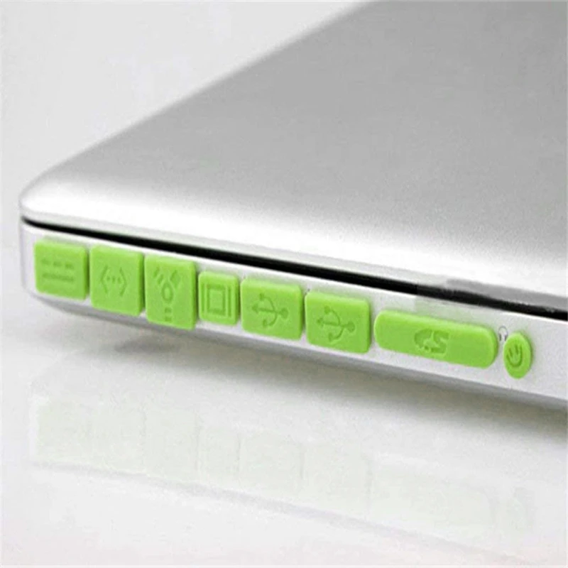 ฝาครอบกันฝุ่นยูเอสบีใช้สำหรับแต่ละอินเตอร์เฟสบนแล็ปท็อปเพื่อป้องกันฝุ่นเข้าไปเหมาะสำหรับแล็ปท็อปส่วนใหญ่