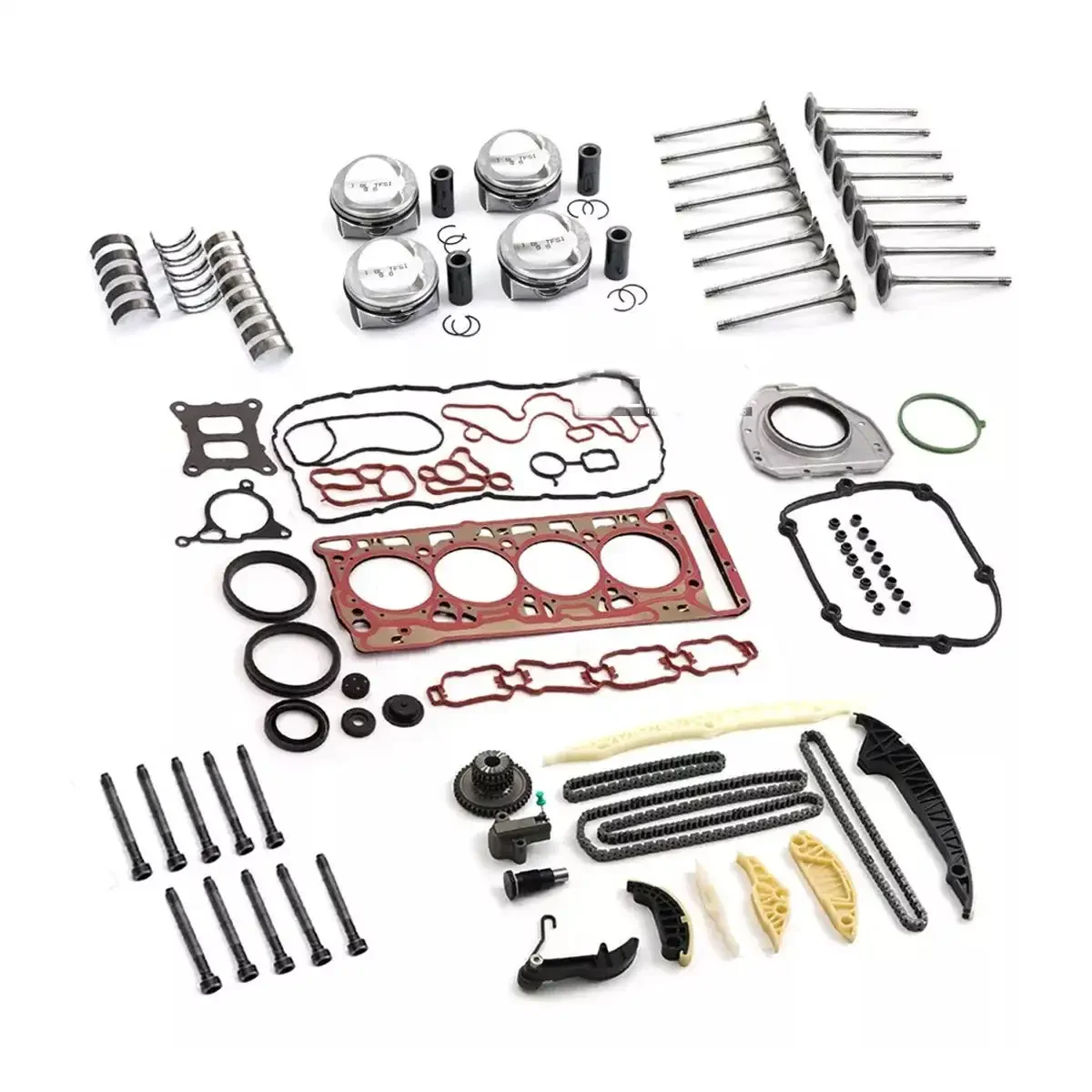 

Rebuild Overhaul Kit Oversized Pistons +0.5 Φ83mm for VW Audi 1.8 TSI CJE CPR