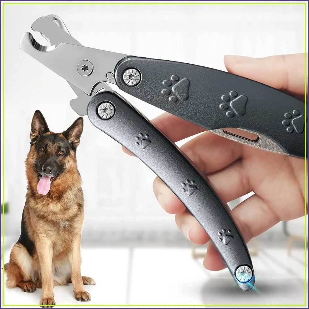 

Silent Dog Nail Trimmer for Anxiety Sensitive Dogs, Sharpest Smoothest Clippers for Thick Nails, 3-in-1 Comb & File, Heavy Duty Professional