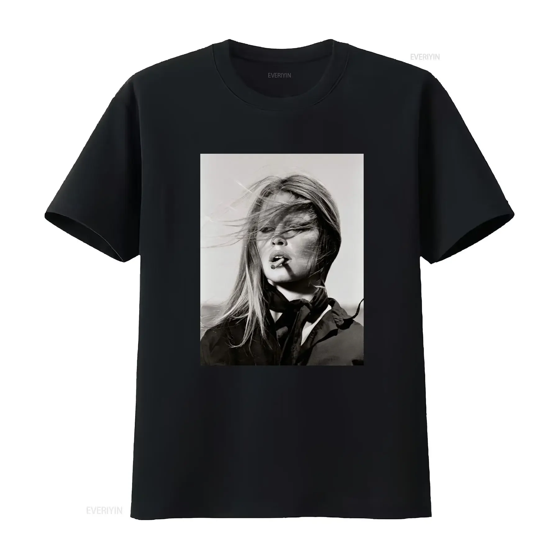 Smoking Bridget T Shirt Aesthetic Clothing Art Feminist Vintage Style  vintage Washed Breathable Casual homme