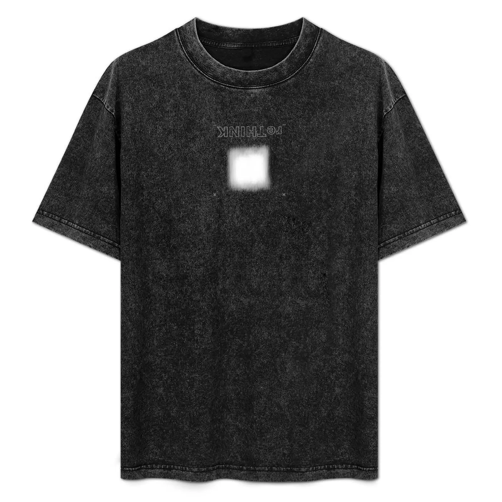 

reTHINK nonTXT qwad 04 text black color block retro irony _ Tomica Aco Goluban _ architect _ minimalist Croatia T-Shirt