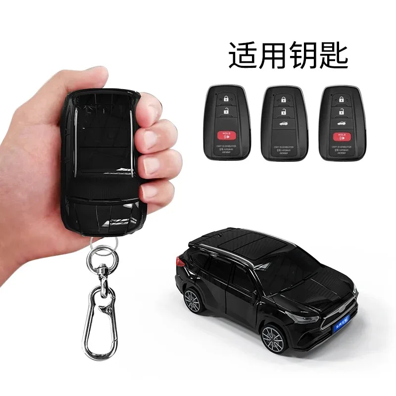 For Toyota Highlander Appearance for Toyota Prius 20 RAV4 Camry 70 CHR C-HR Corolla Remote Smart Car Key Case Cover Fob Holder