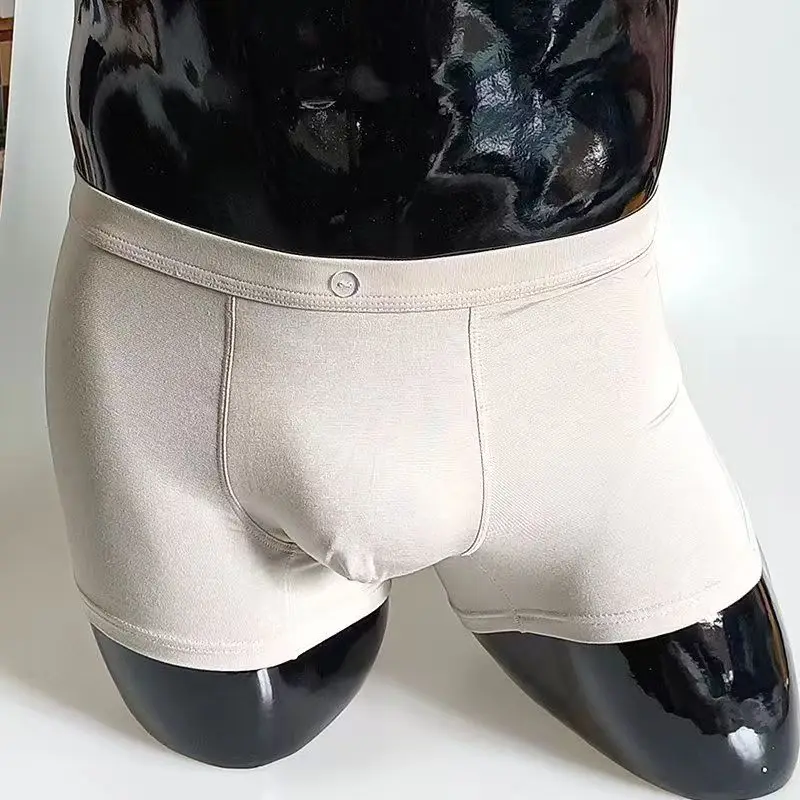 Ropa interior sexy Gay para hombre, calzoncillos transpirables, Bóxer que mejora la longitud del pene, aumento de pene corto