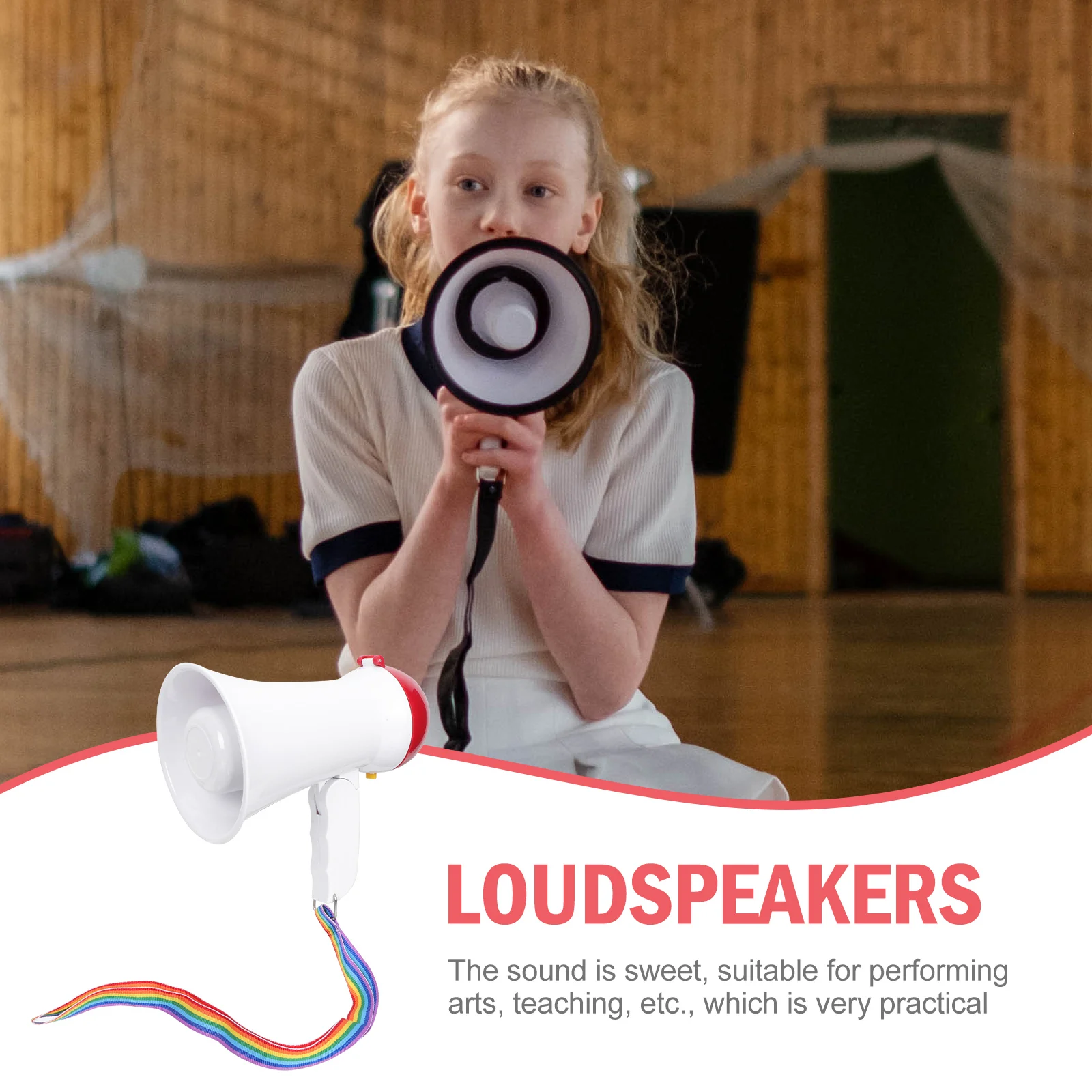 

Creative Plastic Megaphone Unique Voice Amplifier Lightweight Durable Sound Speaker For Teaching Speech