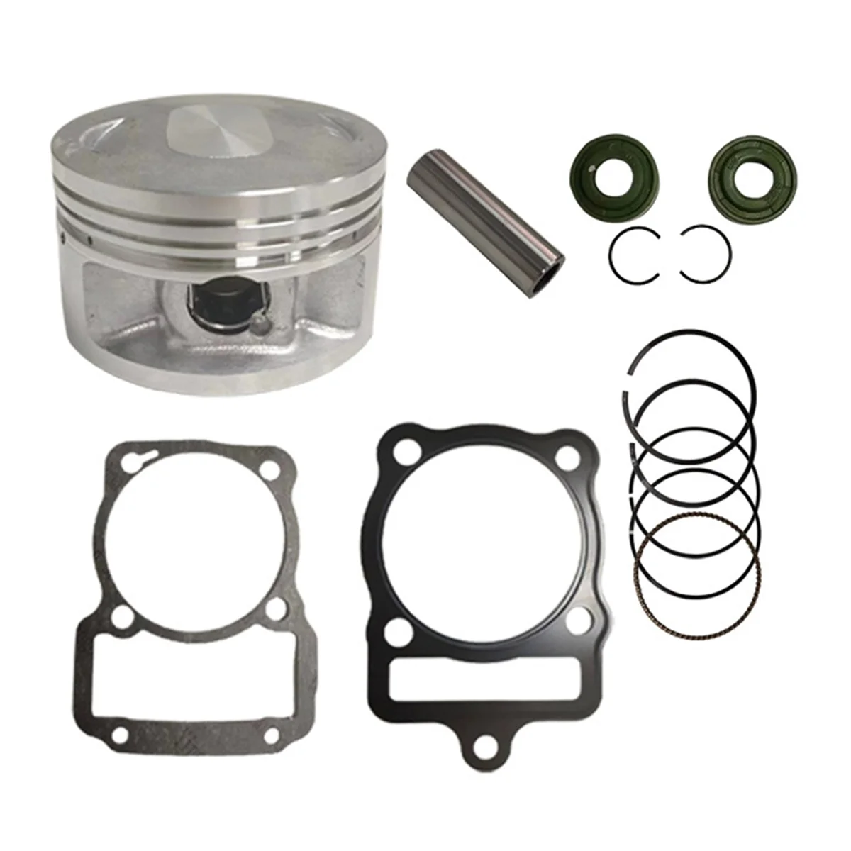 

Motorcycle Cylinder Piston Gasket Kit-72.5mm Motorcycle Engine Cylinder Piston Gasket Kit for CG250 CG300 350cc