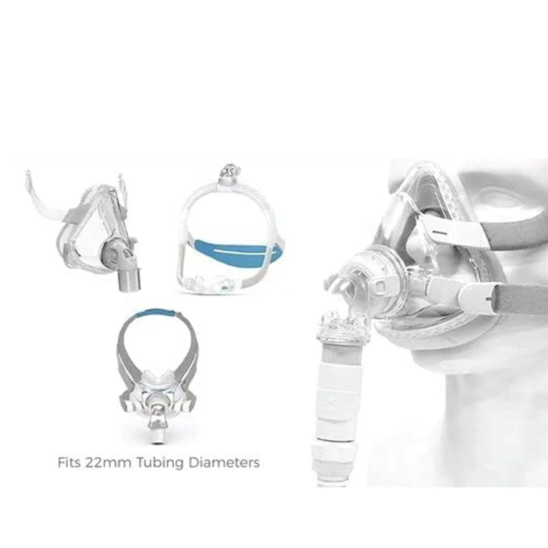 ABUP-2 PCS Hose Connector Connect Airmini Hose To Any 22 Mm Nasal Mask Or Full Face Mask Model White For Airmini Pro Hose Connec