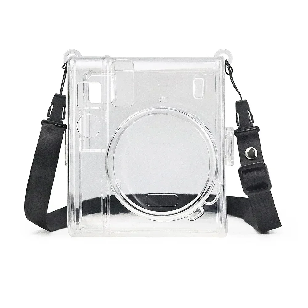 

Mini 40 Camera Crystal Case Clear Transparent Shoulder Strap Bag Protector Instant Film Camera Shell Cove