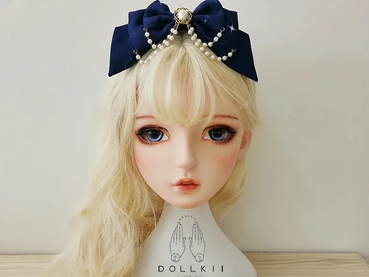 (Dollkii 16) Female Girl Silica Resin Cosplay BJD Cross Dressing Kigurumi Head Mask Anime Role Play Party Crossdresser Doll Mask