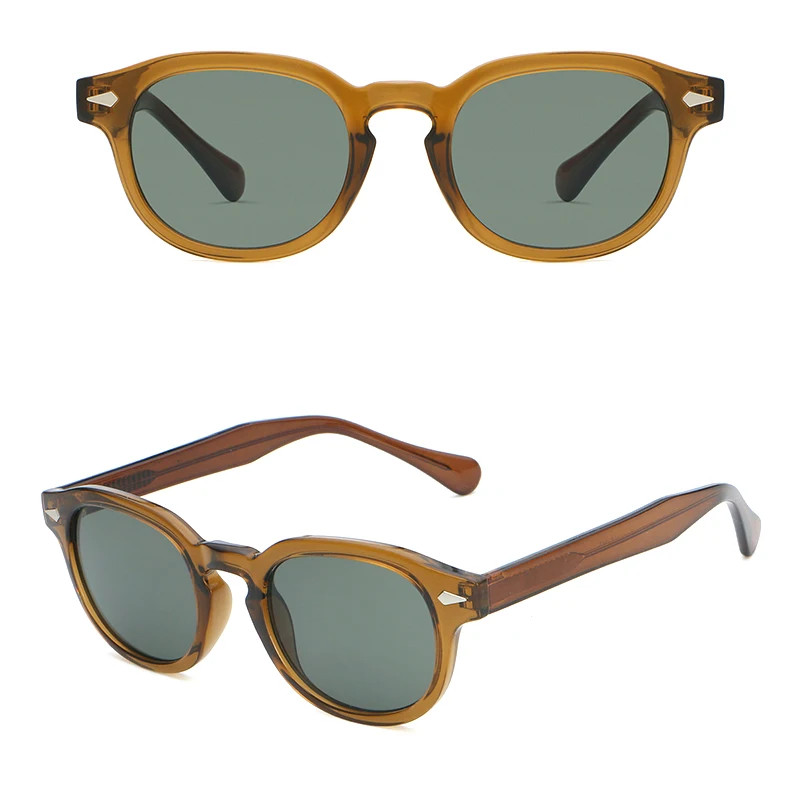 CATERSIDE Retro Runde Herren-Sonnenbrille Punk Propionsäure Pin-Bügel Luxus-Sonnenbrille Damen Sport Freizeit Party Eyewear UV400 – Detail 13